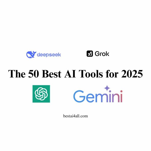 The 50 Best AI Tools for 2025 - Free & Paid